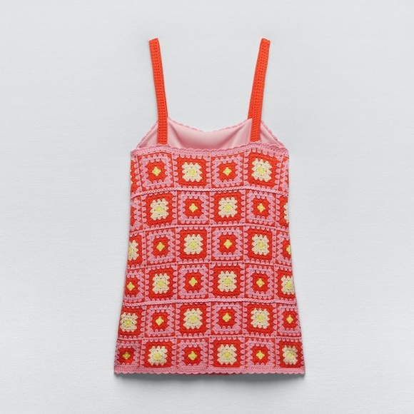 Zara CROCHET MINI DRESS - Picture 7 of 16